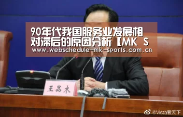 90年代我国服务业发展相对滞后的原因分析【MK SPORT】(图3) MK体育